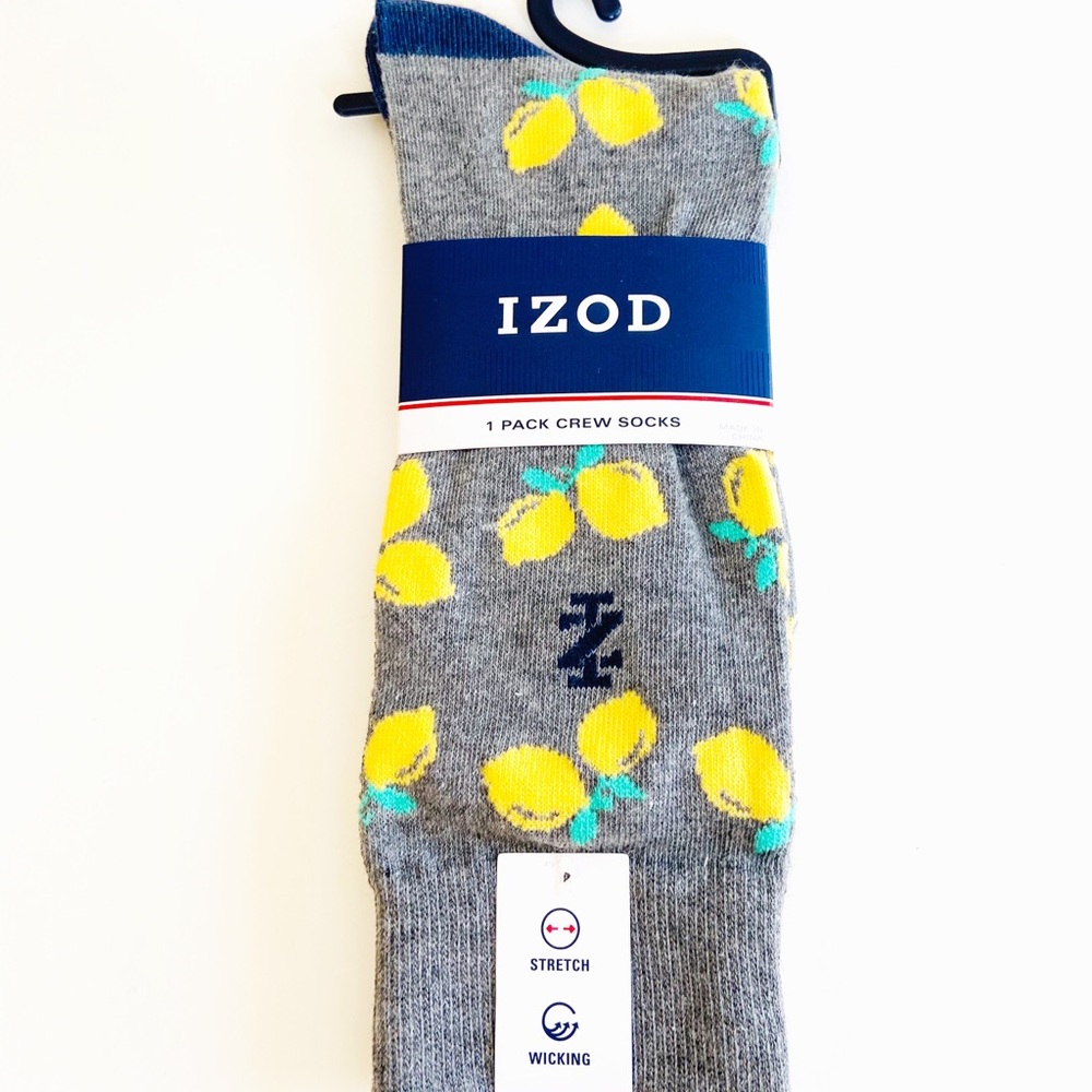 Izod novelty socks - lemons